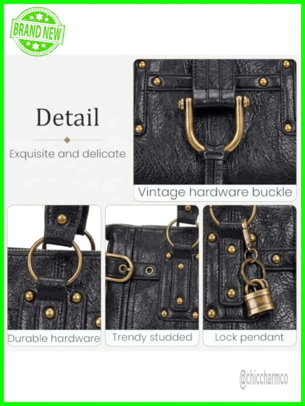 Slouchy Tote Bag Y2K Hobo Handbag Retro Soft PU Leather Shoulder Purse with